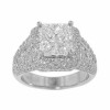 4.07 Ct Women's Princess Cut Diamond Engagement Ring..